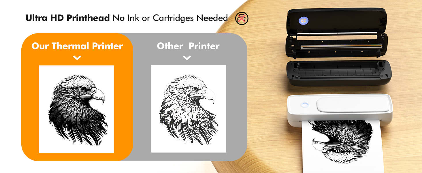 Portable  Thermal Paper Printe - Thermal Printer 评论和价格
