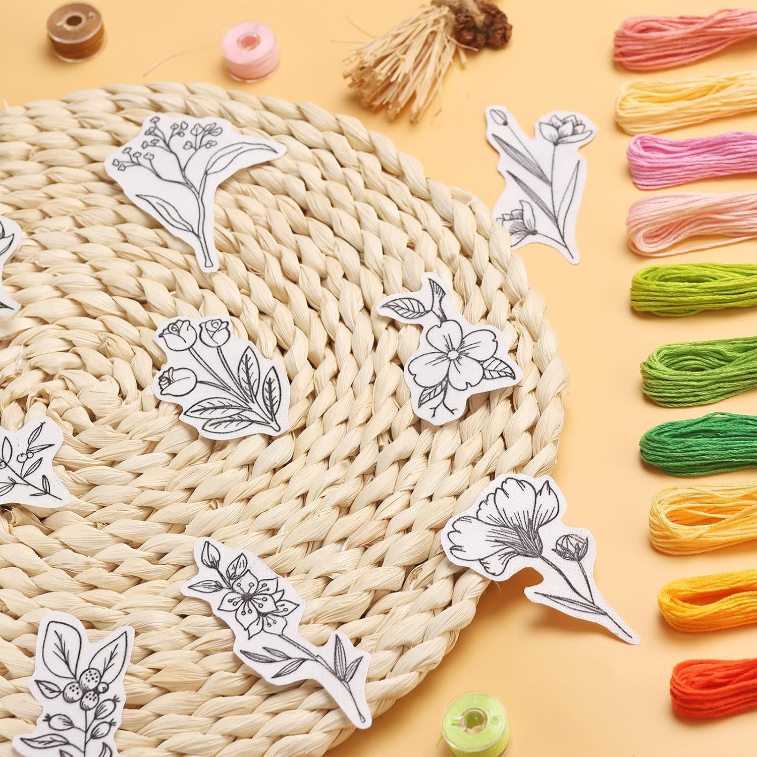 50Pcs Water Soluble Embroidery - Printer Paper 评论和价格