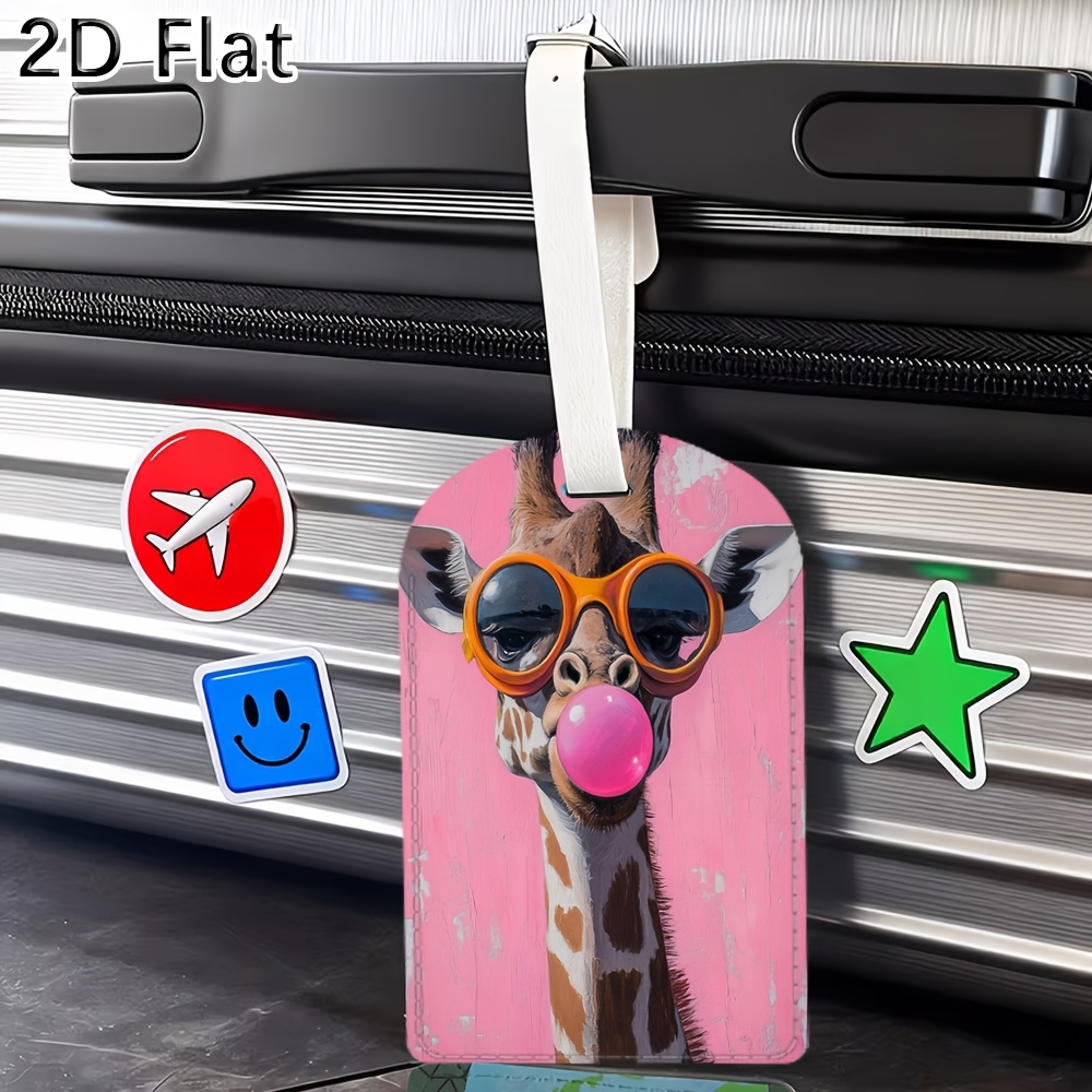 Cute Giraffe Luggage Tag Trave - Label Maker 评论和价格
