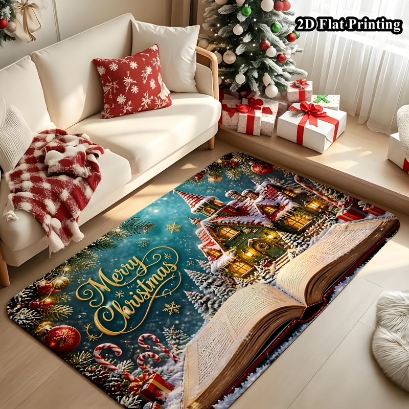 1pc 2D Flat Christmas Rug, Mag - Commercial Book Printing Machines 评论和价格