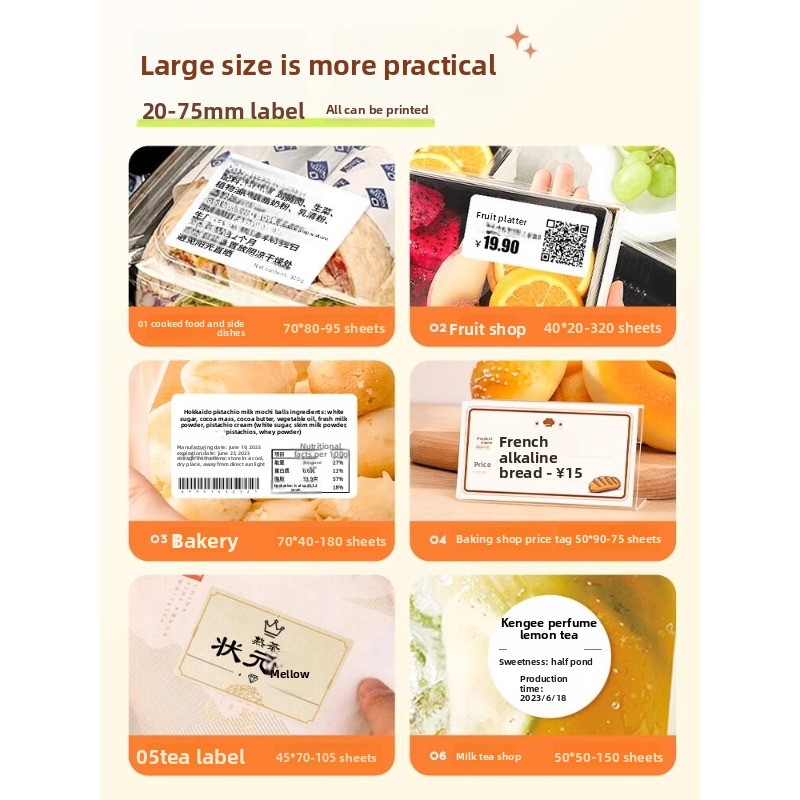 B3S Commercial Food Portable B - Barcode Printer 评论和价格