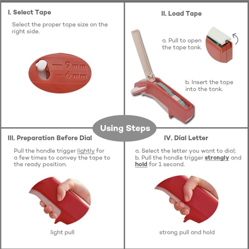 SHGO-DIY Manual Embossing Labe - Label Maker 评论和价格